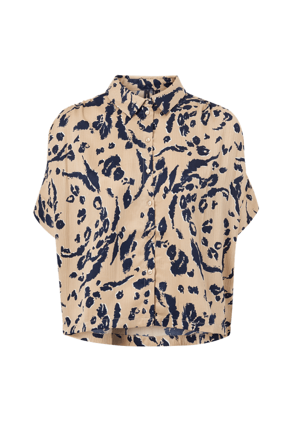 Vero Moda - Blus vmHailey SS Shirt - Brun