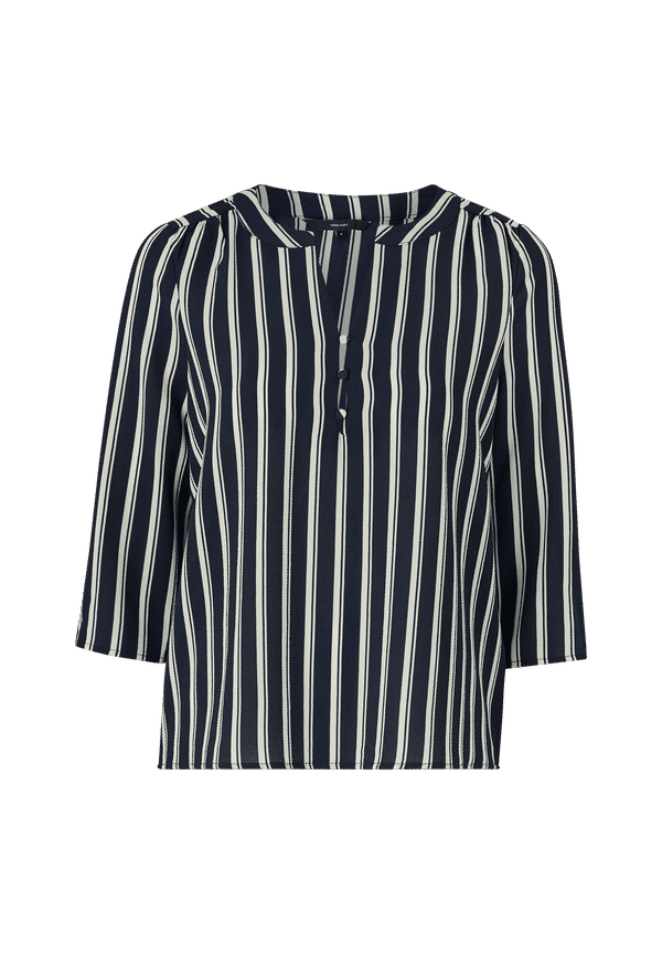 Vero Moda - Blus vmSasha 3/4 Button Top - Blå