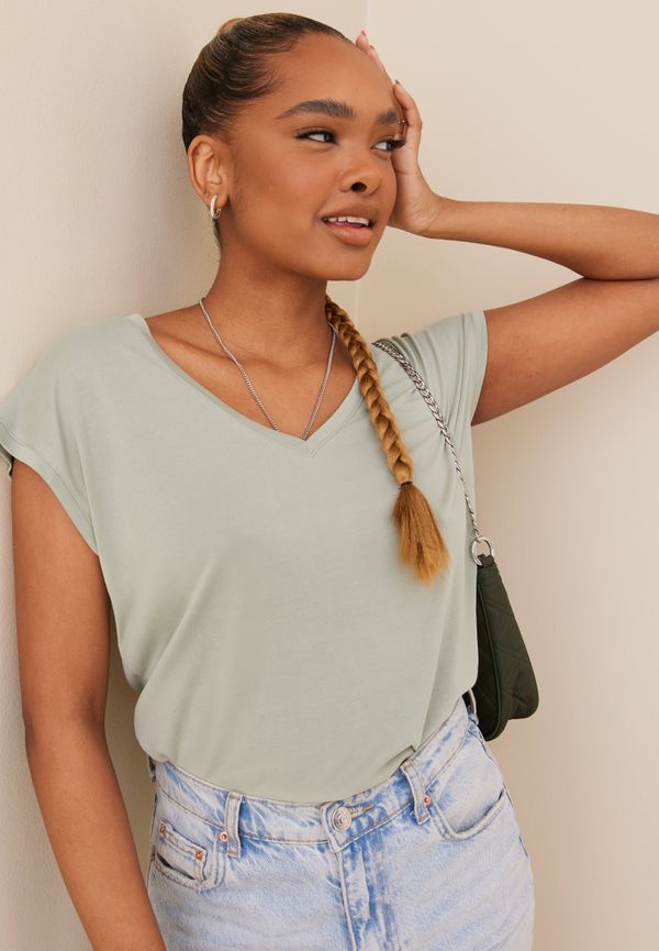 Vero Moda - Blusar & Skjortor - Vmfilli Ss V-Neck Tee Ga Noos - Blusar & Skjortor