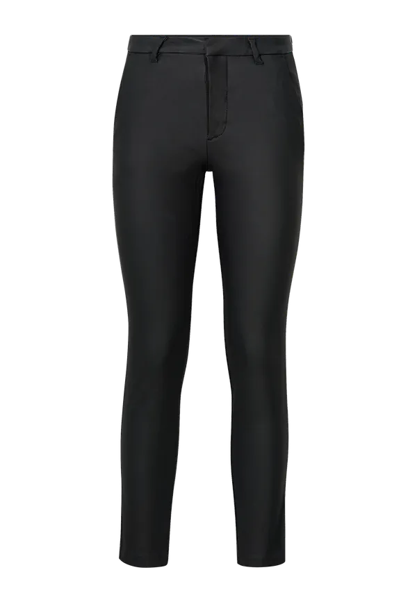 Vero Moda - Byxor vmLeah Mr Classic Coated Pant - Svart