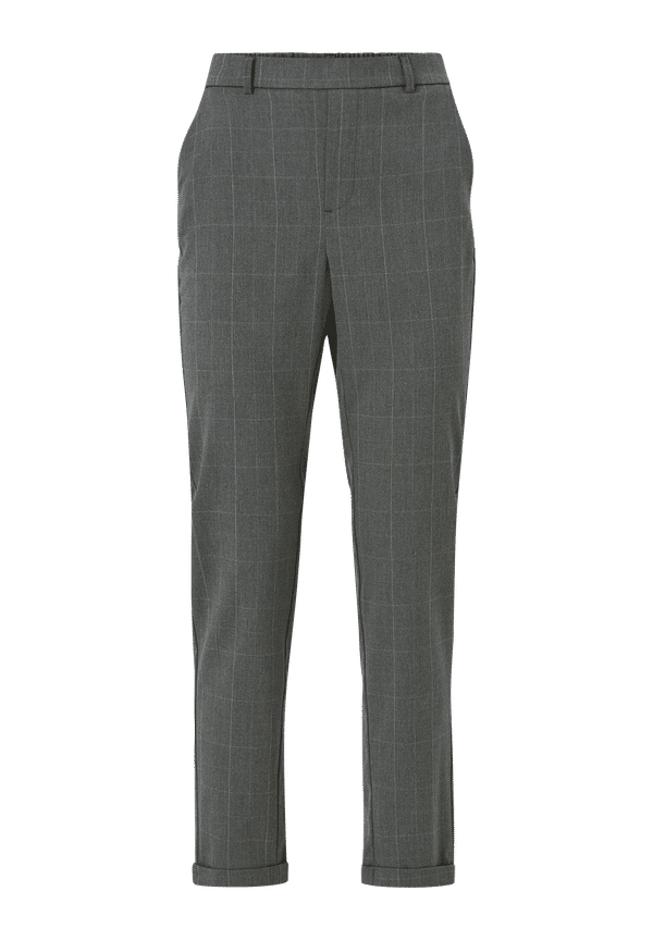 Vero Moda - Byxor vmMaya MR Loose Mira Check Pant - Grå