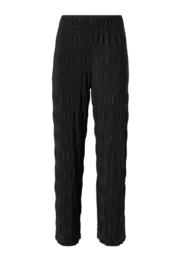 Vero Moda - Byxor vmUlrikka HW Wide Ankle Pant - Svart