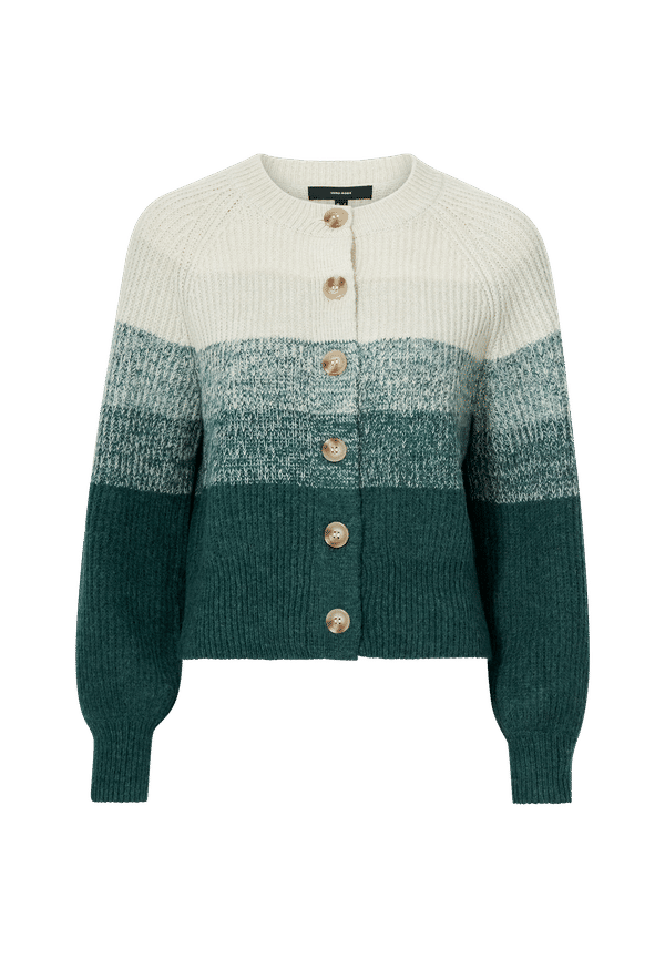 Vero Moda - Cardigan vmKylie LS Button Block Cardigan - Grå
