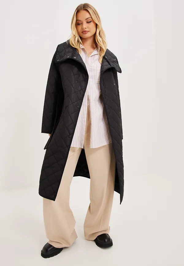 Vero Moda - Dunjackor - Black - Vmadelakim Long Coat Ga Boos - Jackor - Down jackets