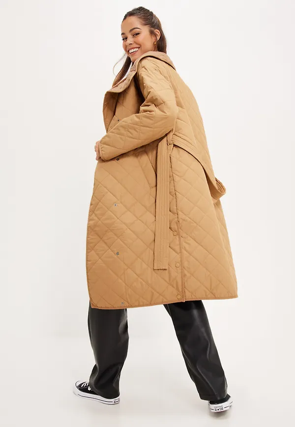 Vero Moda - Dunjackor - Tigers Eye - Vmadelakim Long Coat Ga Boos - Jackor - Down jackets
