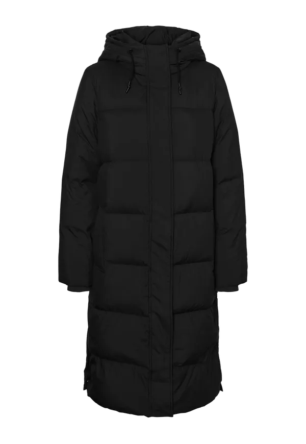 Vero Moda - Dunkappa vmEricaholly Long Down Jacket - Svart - 38/40