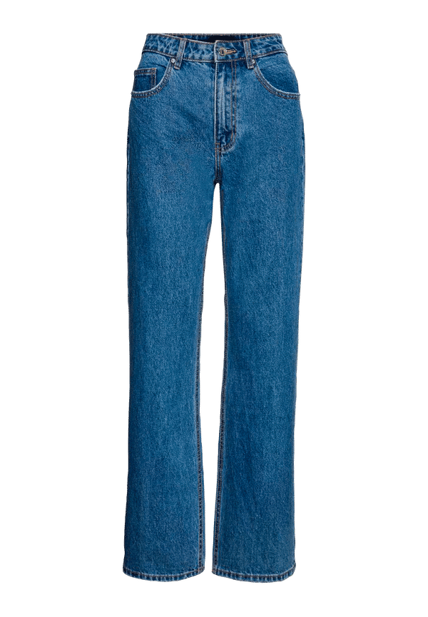 Vero Moda - Jeans vmKithy HR Loose Straight LI368 GA - Blå - W32/L32