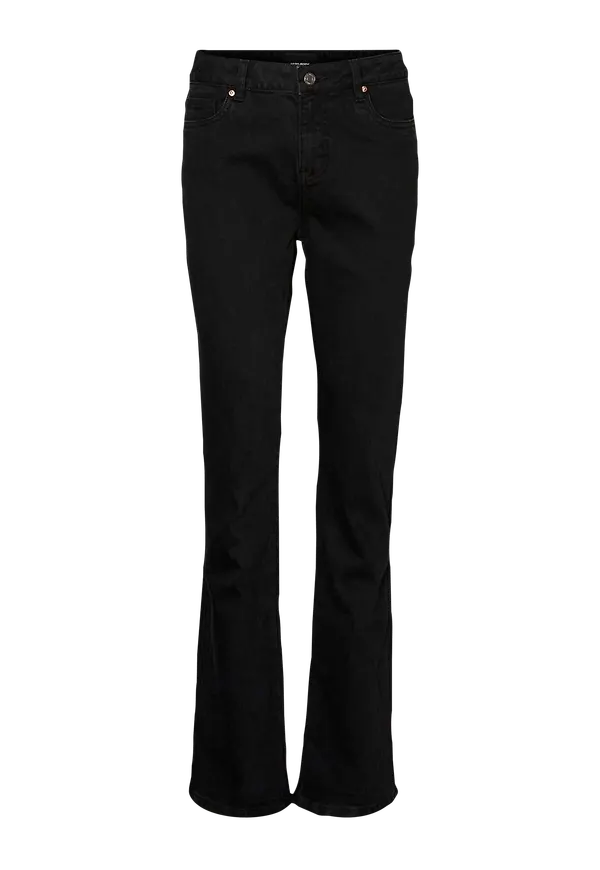 Vero Moda - Jeans vmSaga HR S Flared Jeans GU117 - Svart