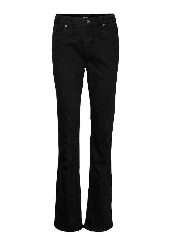 Vero Moda - Jeans vmSaga HR S Flared Jeans GU117 - Svart