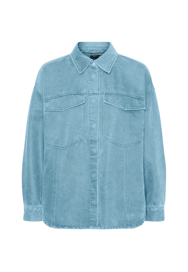 Vero Moda - Jeansskjorta vmPaloma LS Oversized Shirt - Blå - 34