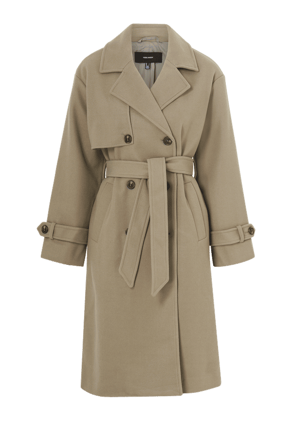 Vero Moda - Kappa vmFortune Long Trench Coat - Grå