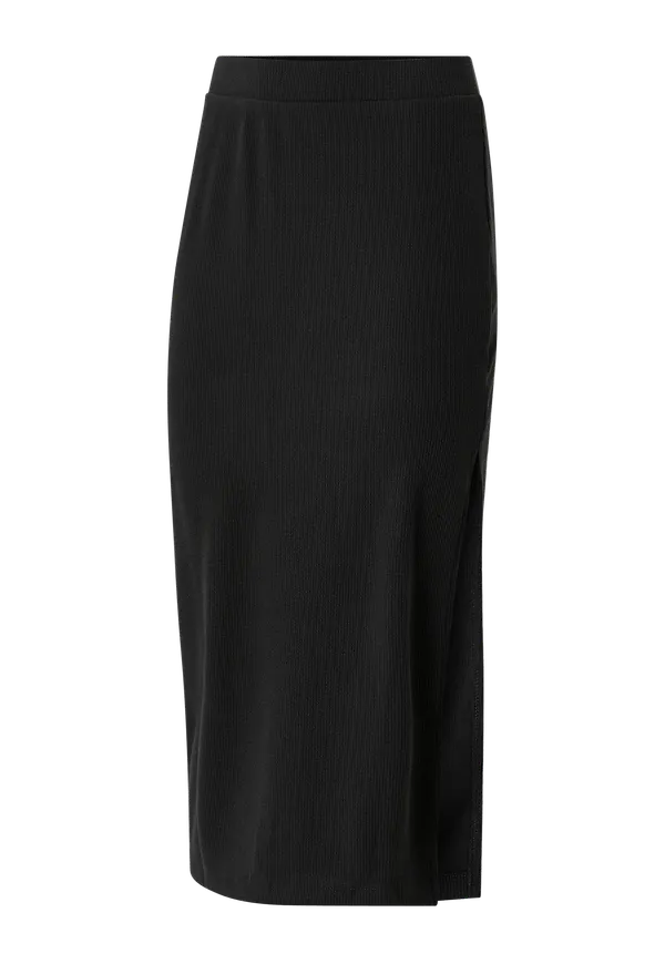 Vero Moda - Kjol vmAlfie H/W Slit Skirt - Svart - 36/38