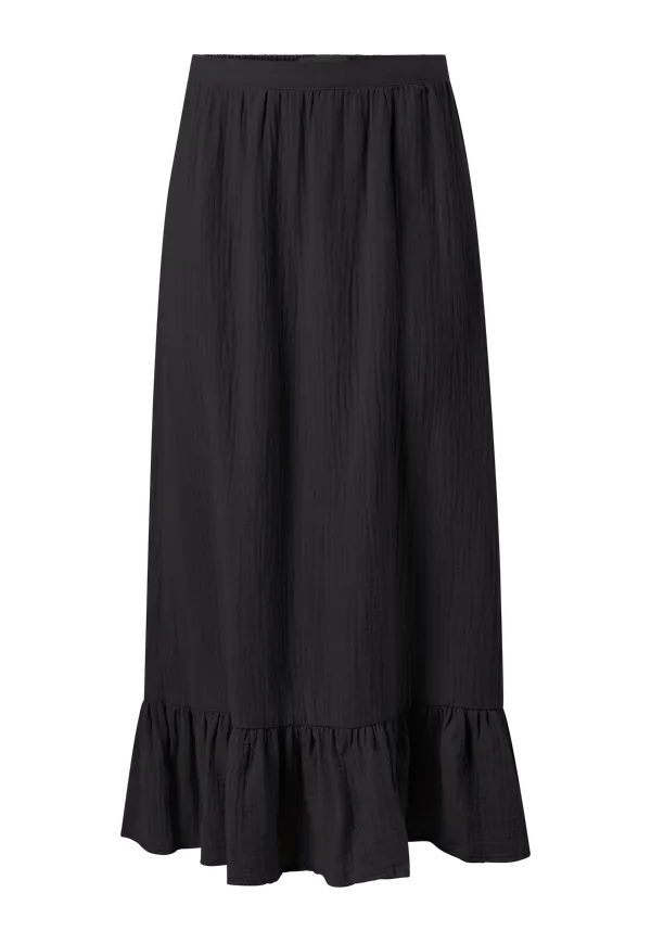 Vero Moda - Kjol vmNatali Nia HW Ankle Skirt Wvn - Svart - 34/36