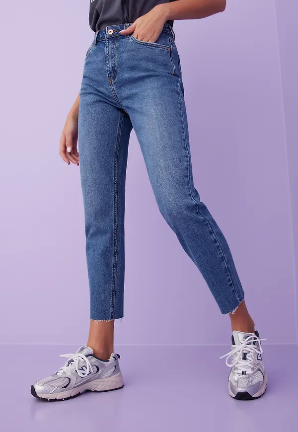 Vero Moda - Mom Jeans - Vmbrenda Hr Straight a Cut GU385 Ga - Jeans
