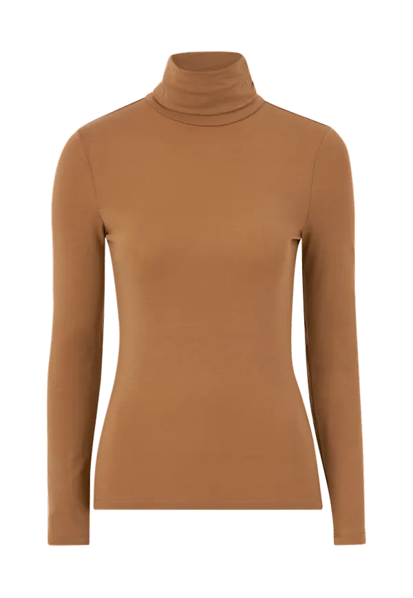 Vero Moda - Topp vmAva Lulu LS Rollneck Blouse - Brun