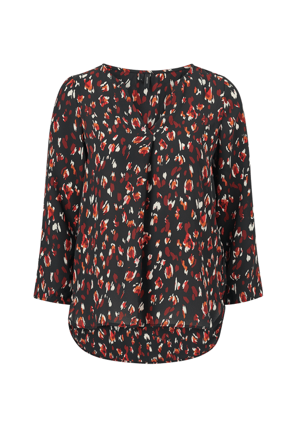 Vero Moda - Topp vmSabby Zigga 7/8 Top - Röd