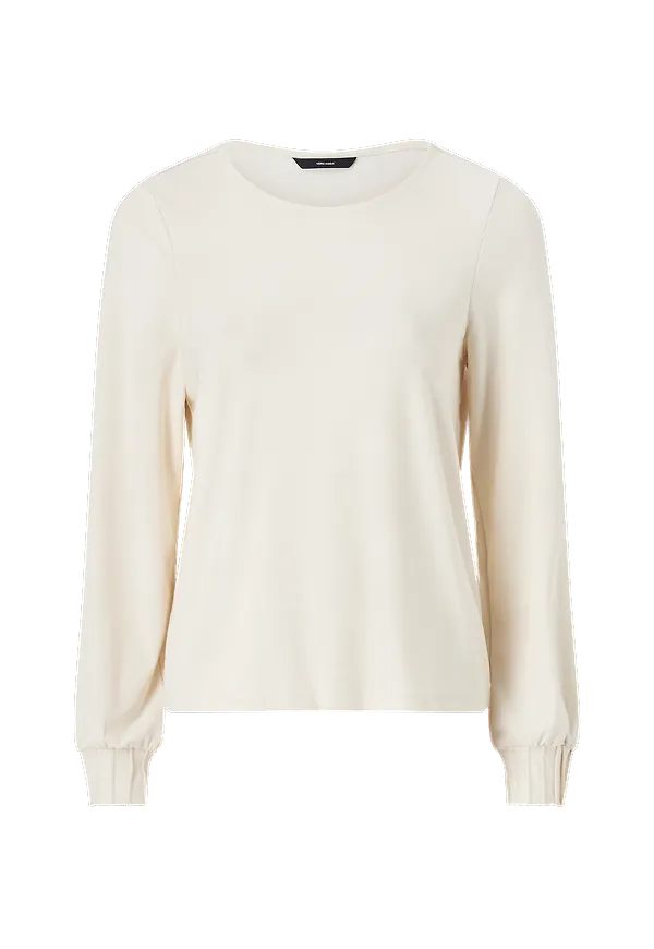Vero Moda - Topp vmUlla LS Top JRS GA - Natur
