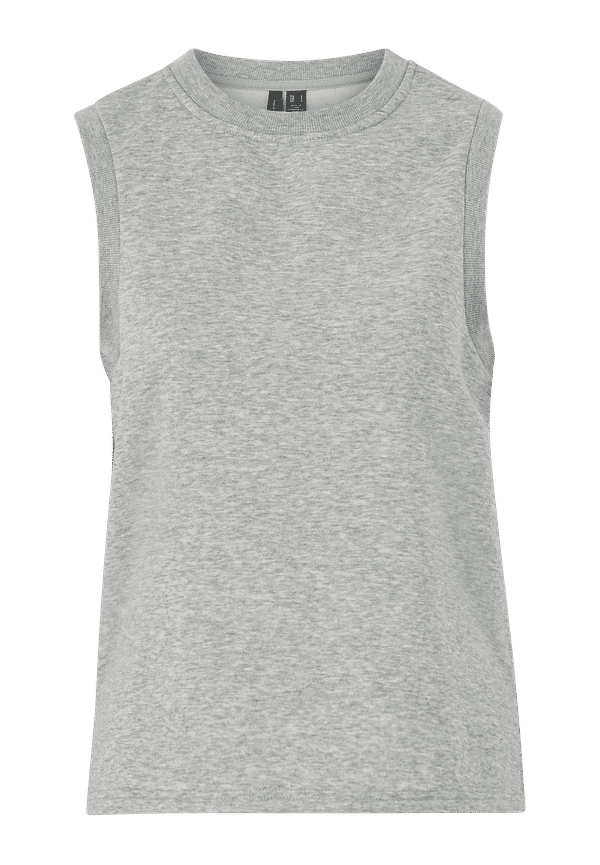 Vero Moda - Väst vmNatalie S/L Rib Vest - Grå - 34/36