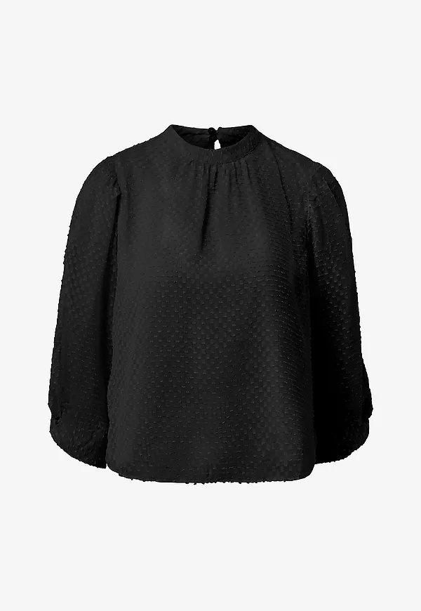 Vero Moda - Blus vmKrosa 3/4 Top Wvn - Svart