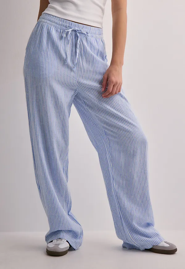 Vero Moda - Blå - Vmlinn Pants Wvn Noos