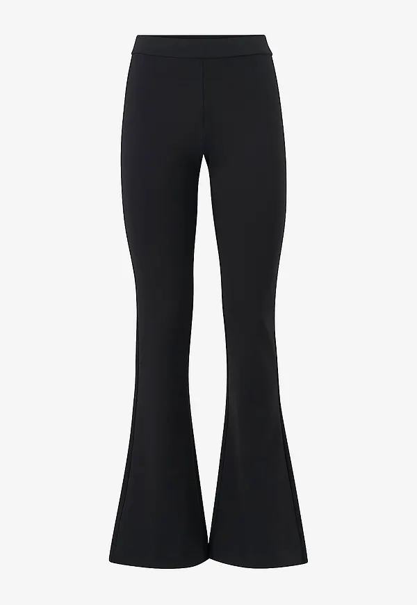 Vero Moda - Byxor vmKamma NW Flared Jersey Pant - Svart