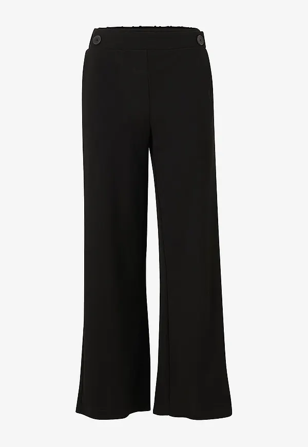 Vero Moda - Byxor vmLiva HW Wide Pant - Svart