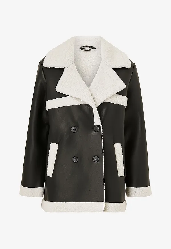 Vero Moda - Jacka vmMetha Coated Jacket - Svart