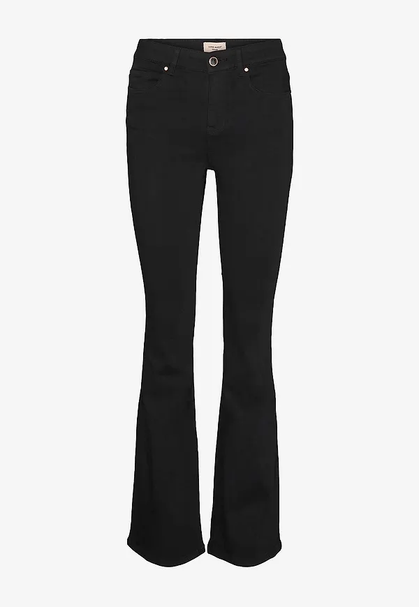 Vero Moda - Jeans vmFlash MR Flared Jeans Li140 - Svart
