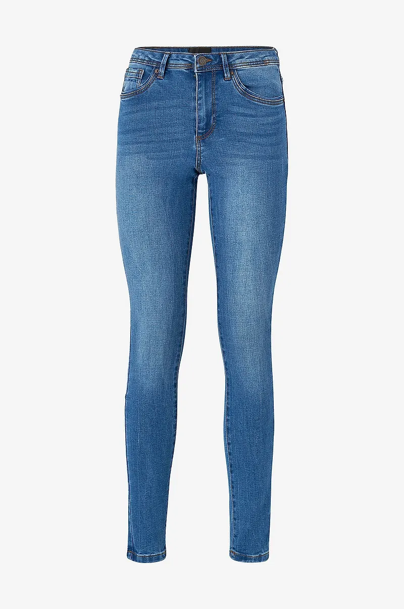 Vero Moda - Jeans vmTanya MR S Piping - Blå