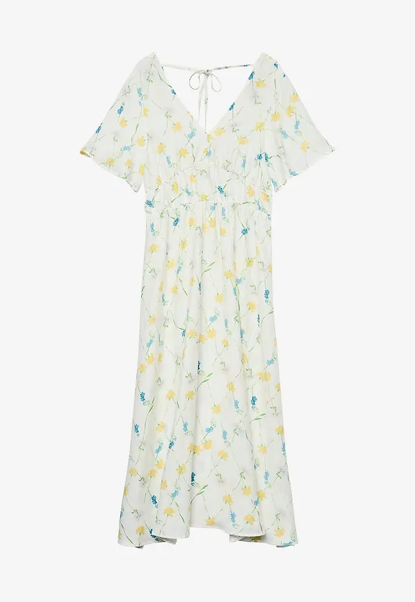 Vero Moda - Klänning vmFlora Olga SS 7/8 Dress - Vit – Ellos