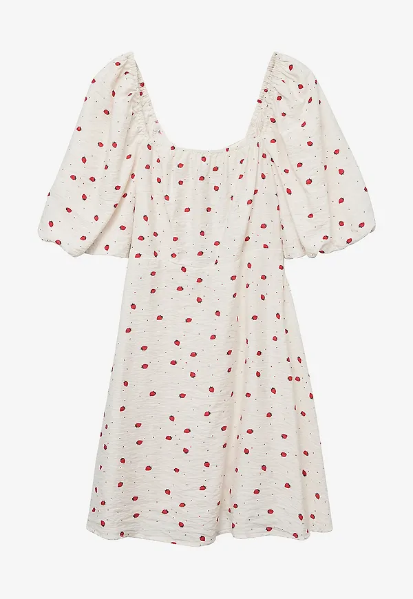 Vero Moda - Klänning vmOdette 2/4 Short Dress - Vit – Ellos