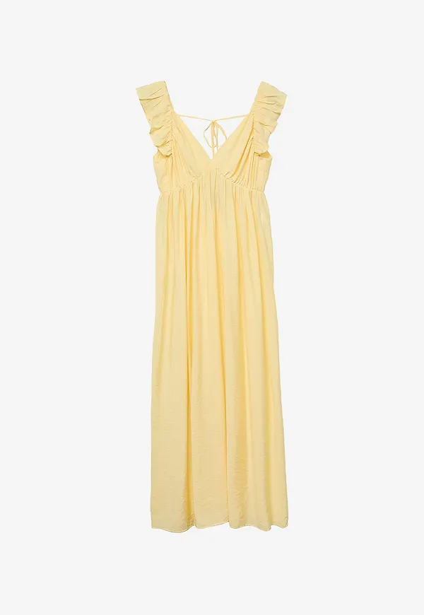 Vero Moda - Maxiklänning vmJosie SL Ankle Frill Dress - Gul