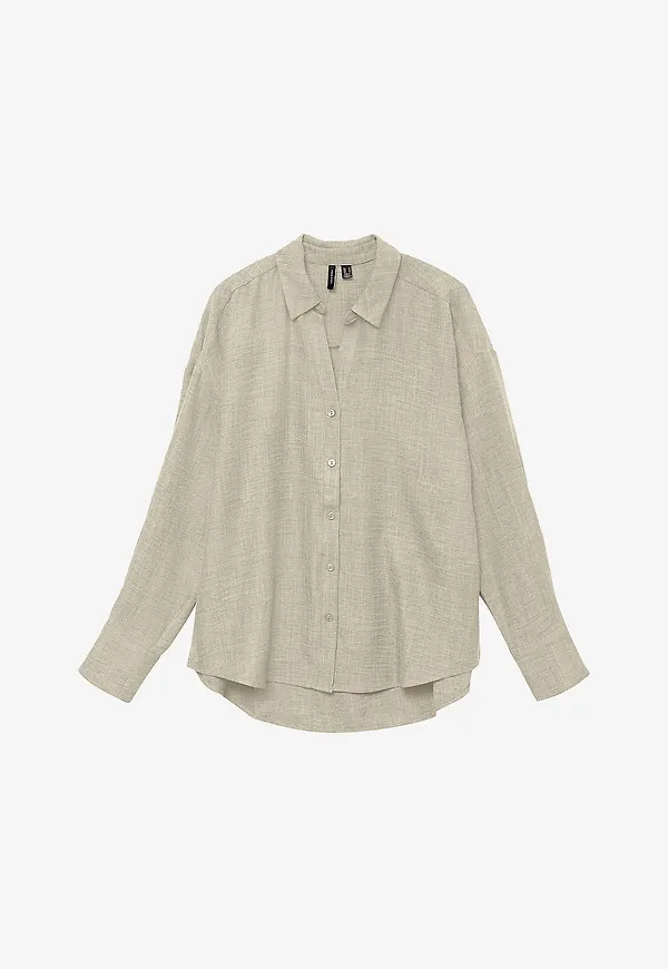 Vero Moda - Skjorta vmMelaney Queeny LS Shirt - Grå
