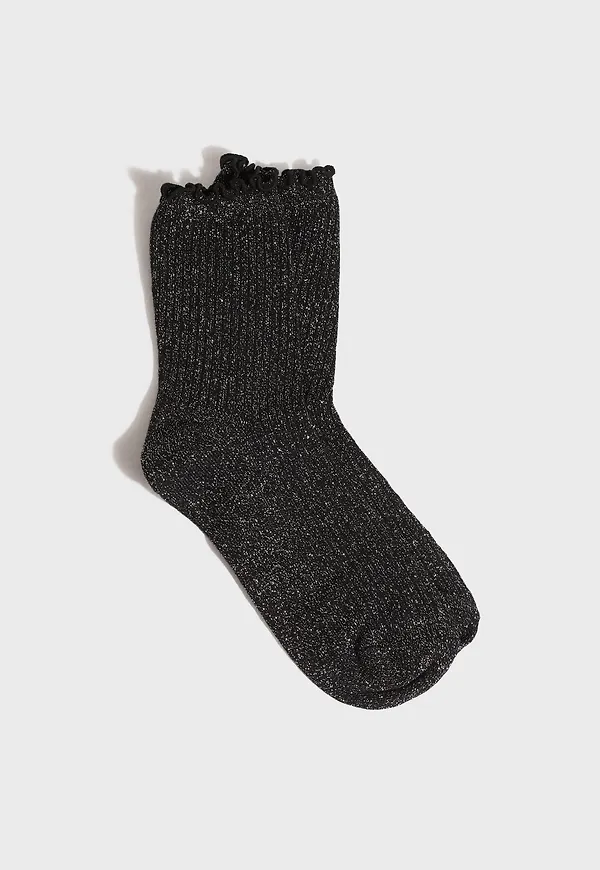 Vero Moda - Svart - Vmmagic Glitter Socks Noos