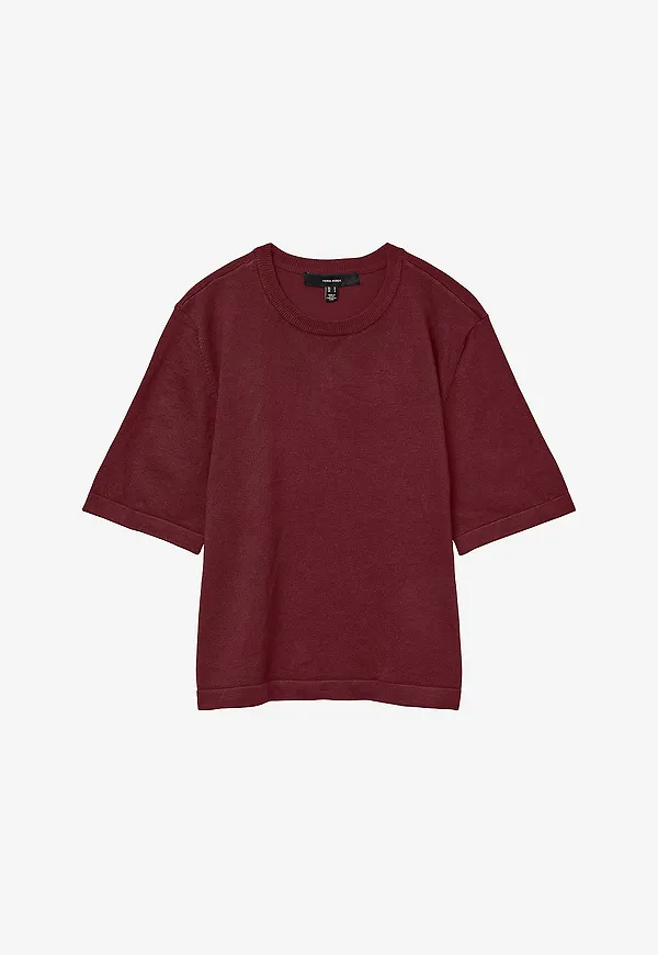 Vero Moda - Topp vmSilje 2/4 O-neck Oversize - Röd