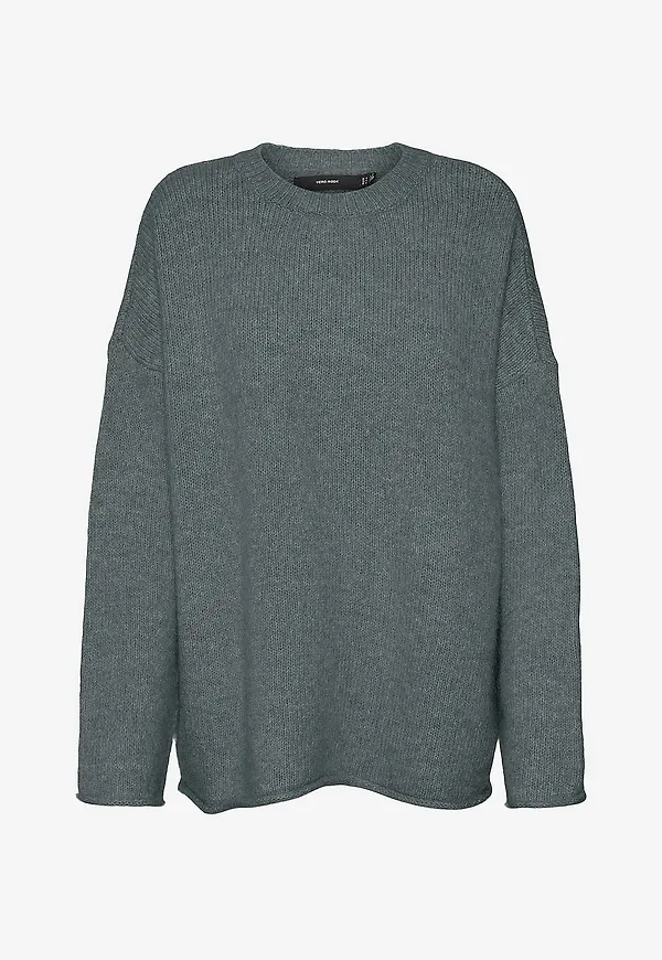 Vero Moda - Tröja vmNoelle LS O-neck Pullover GA - Grön