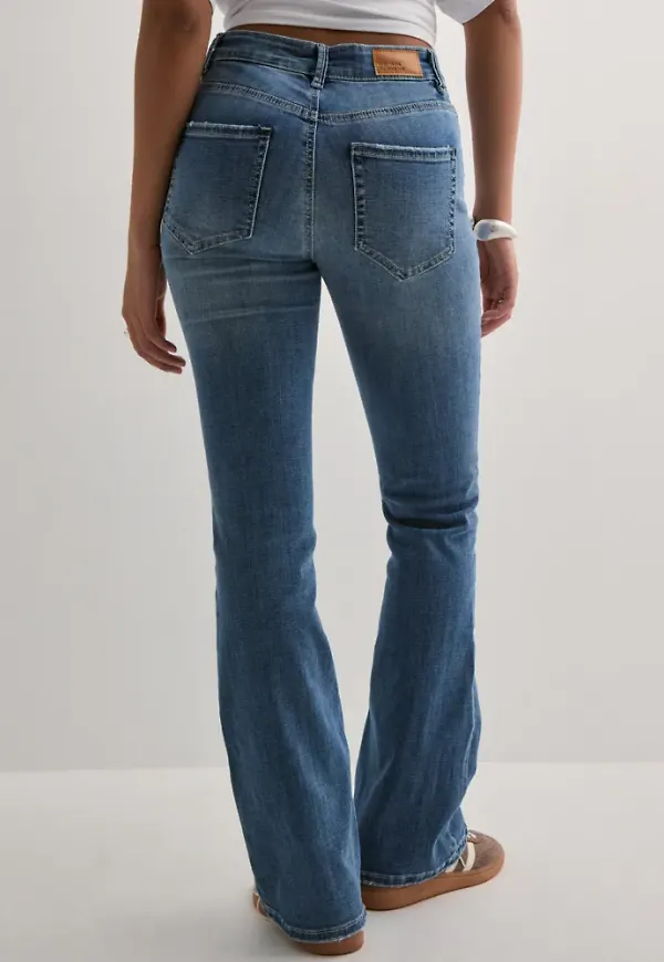 Vero Moda - Blå - Vmflash Mr Flared Jeans LI347 Ga No