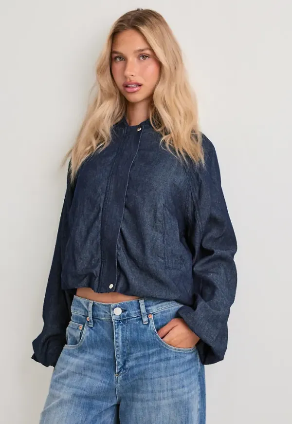 Vero Moda - Blå - Vmliara Ls Bomber Wvn Exp