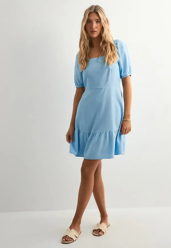 Vero Moda - Blå - Vmmymilo S/S Short Dress Wvn Ga