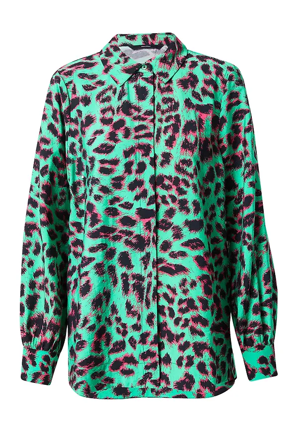VERO MODA Blus 'ANEA' grön / rosa / svart