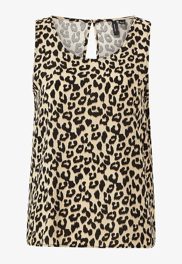 Vero Moda - Blus vmEasy SL Tank Top R1 Wvn GA - Beige