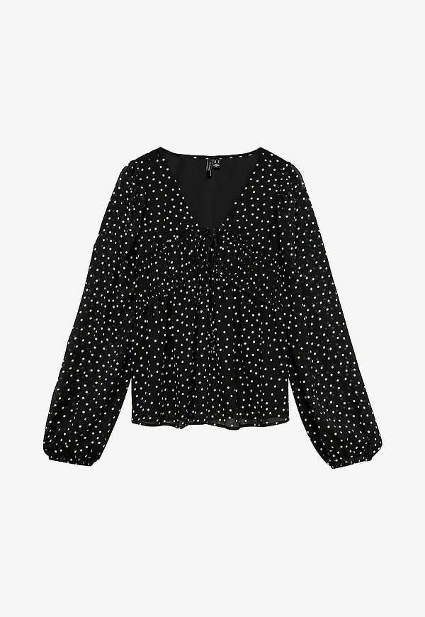 Vero Moda - Blus vmHadley LS - Svart