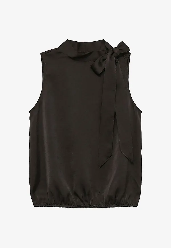 Vero Moda - Blus Vmmiro Sl Tie Top Wvn - Brun