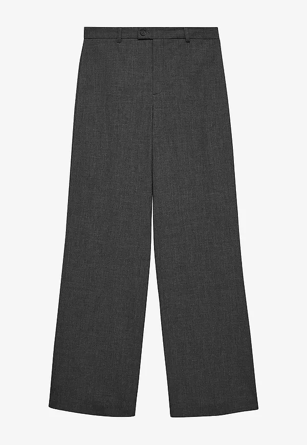 Vero Moda - Byxor vmTexas MW Straight - Grå