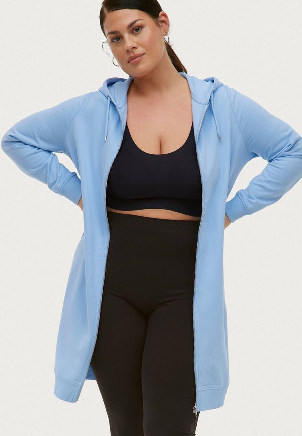 Vero Moda Curve - Huvtröja vmSolly Long Zip Cardigan Curve - Blå