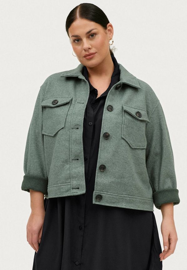 Vero Moda Curve - Jacka vmFortunaeally Short Jacket Curve - Grön