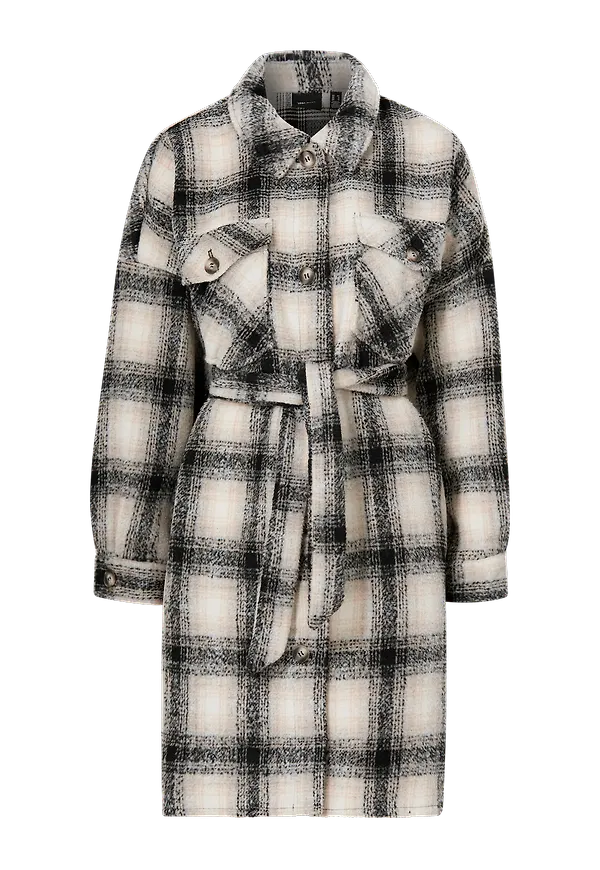 Vero Moda Curve - Jacka vmLuna Long Jacket Curve - Beige