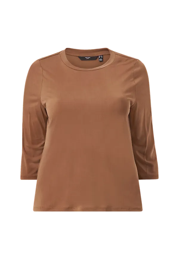 Vero Moda Curve - Topp vmEvabia 34 Top Jrs - Brun