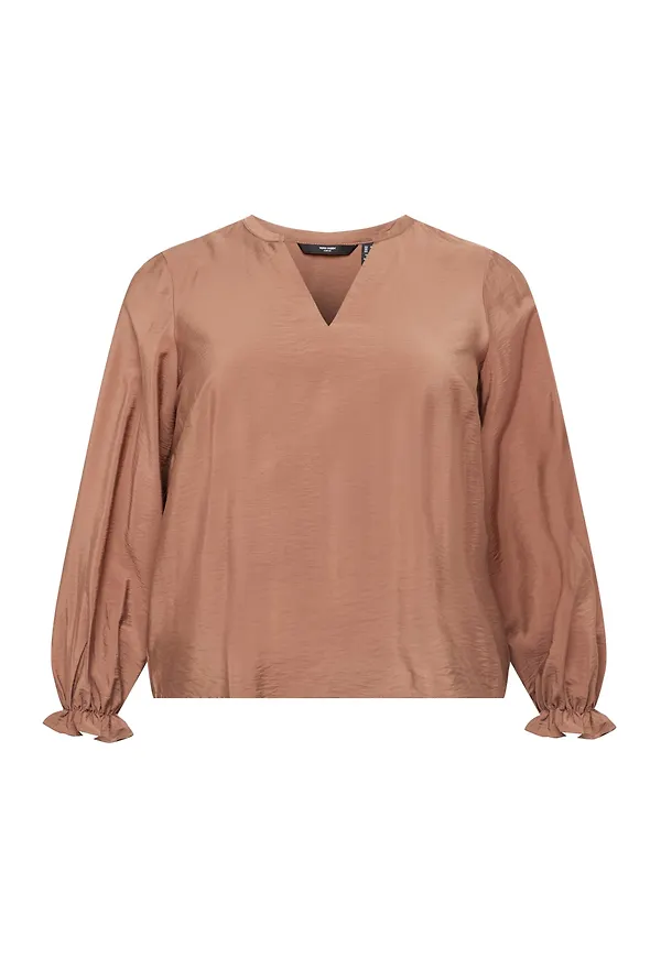 Vero Moda Curve Blus 'ANEA' brun