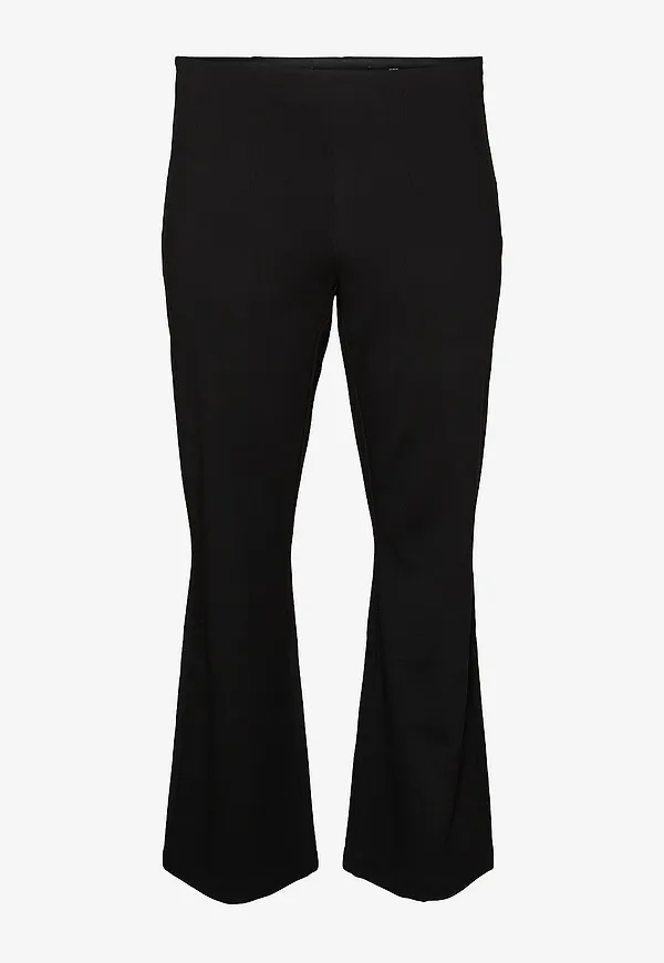 Vero Moda Curve - Byxor vmcAugusta HR Wide Pant Cur - Svart